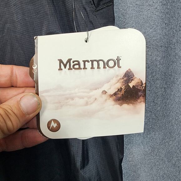 Marmot Mens PreCip Full Zip Pant Shell XXL Black Waterproof Outdoor Gorpcore $90 - Picture 12 of 16